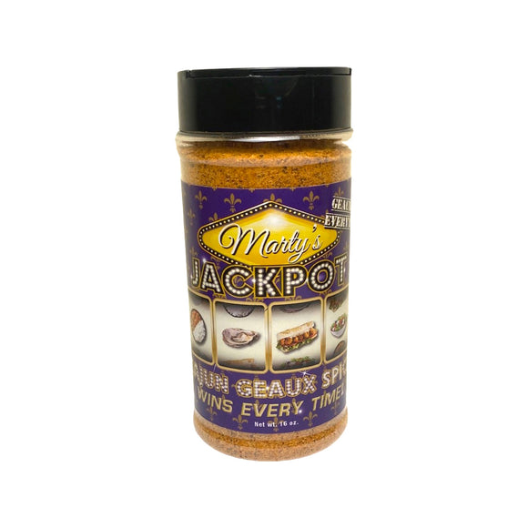 Marty's Jackpot Cajun Geaux Spice 16 oz shaker