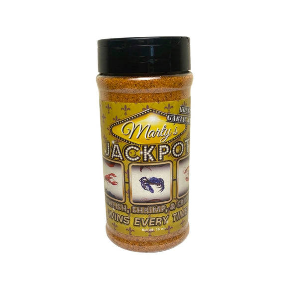 Marty's Jackpot Gourmet Garlic and Lemon spice 16 oz shaker