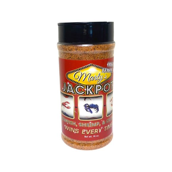 Marty's Jackpot Original Lemon blend spice 16 oz shaker