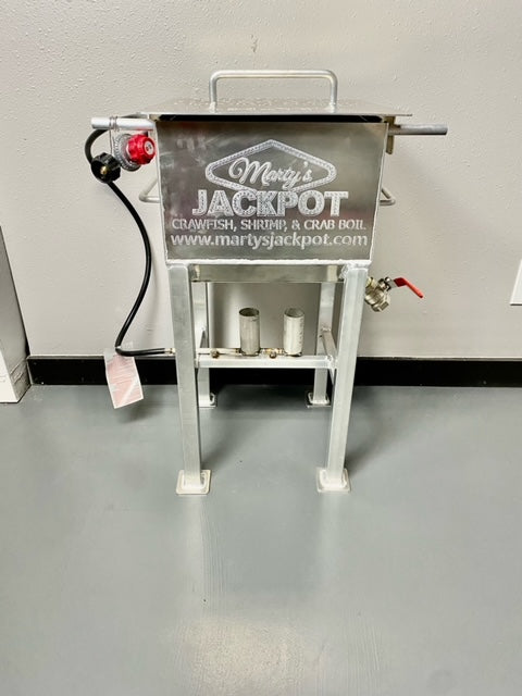Aluminum Boiler Crawfish Cooker 40 quart/ 10 gallon -half sack cooker