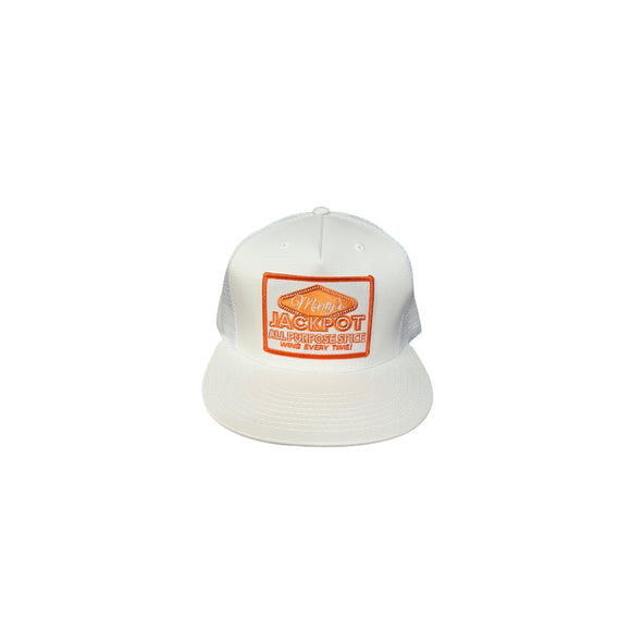 Marty's Jackpot Spice Hat- White/Orange